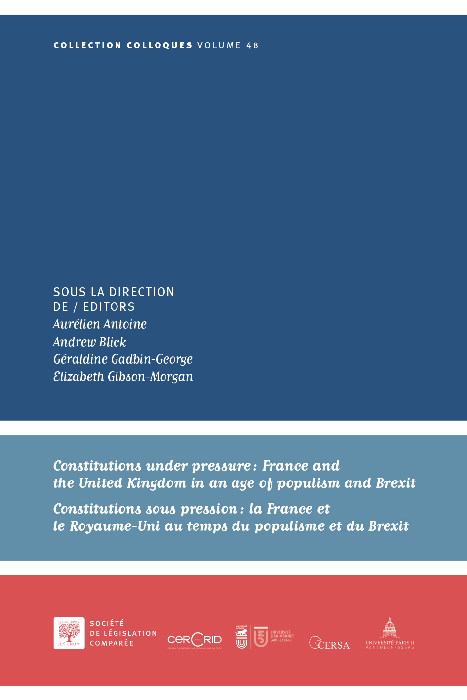 <b>Constitutions under pressure : France and the United-Kingdom in an age of populism and Brexit</b><br /><br /><br />